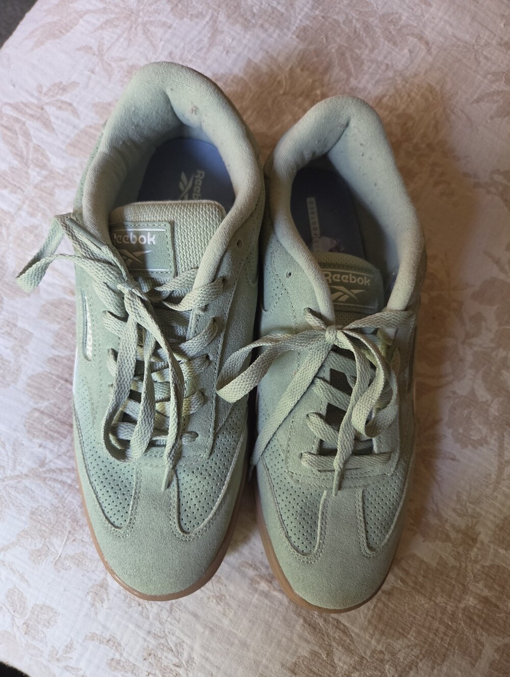 Reebok Mint Green Casual Low-Top Sneakers